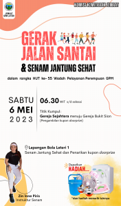 Read more about the article Gerak Jalan Santai dan Senam Jantung Sehat