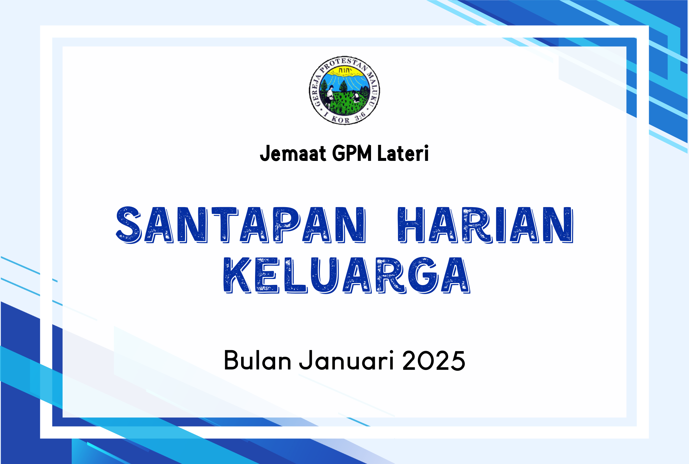 SANTAPAN HARIAN KELUARGA (SHK) JANUARI 2025