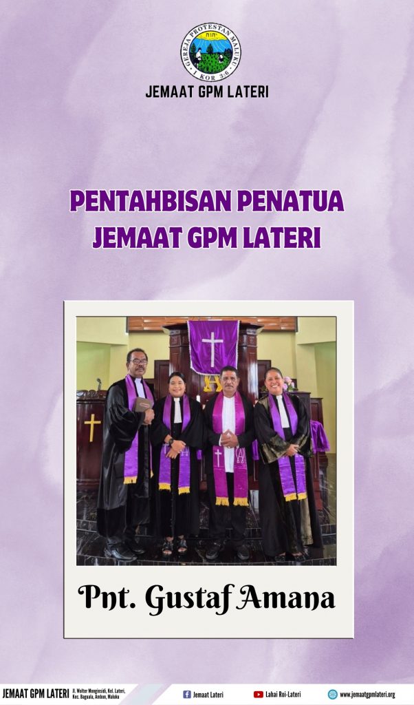 Pentahbisan Penatua Jemaat GPM Lateri